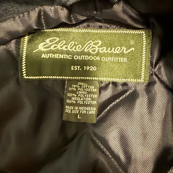 Eddie Bauer (Warm) Men's Dark Gray Jacket - Picture 5 of 8